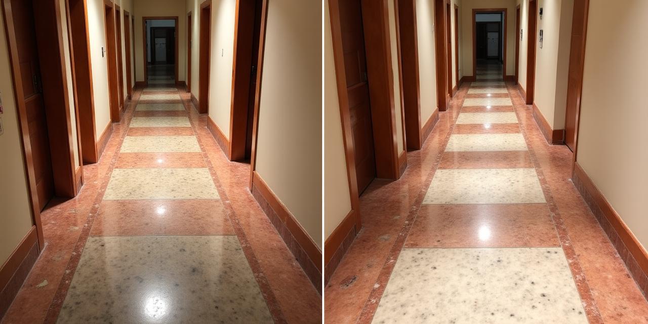 Comparativa antes y después limpieza de suelo antiguo